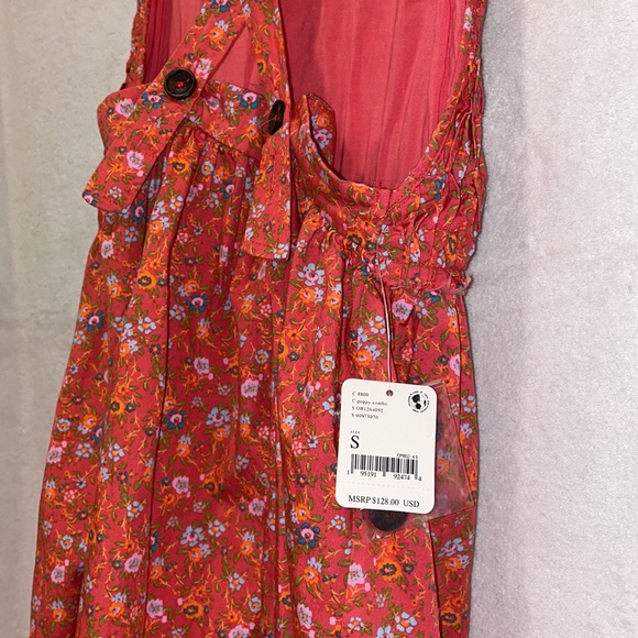 NWT Free People Petunia floral cotton mini dress, size Small & medium - Picture 7 of 12